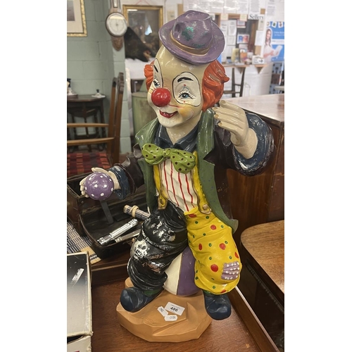 486 - Large clown figure - Approx height: 58cm