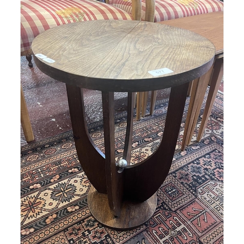 577 - Art Deco oak side table