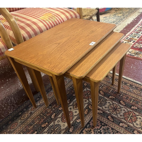 578 - 3 mid century Nest of tables by Gordon Russell - Size of largest - approx W: 61cm D: 38cm H: 46cm