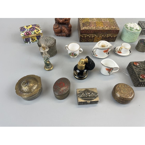 148 - Collectables to include trinket boxes and perfume bottles