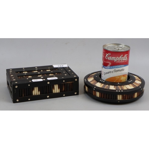 182 - Porcupine box and bowl set