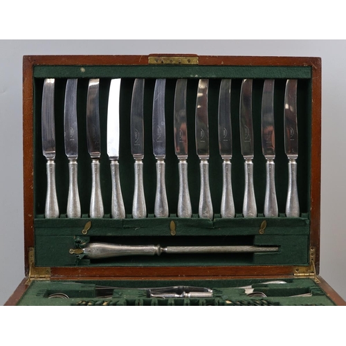 20 - Canteen of hallmarked silver cutlery - Carrington and Co 1961 - over 3.4kg of silver