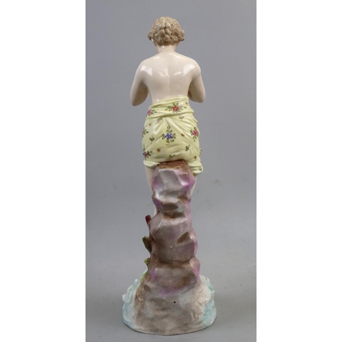 203 - Antique porcelain figure of a maiden A/F - Approx height: 34cm