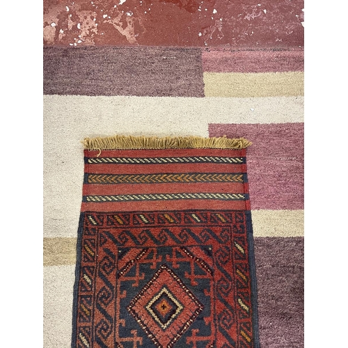 261 - Afghan runner - Approx size: 243cm x 59cm