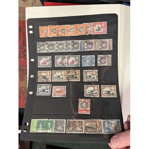 270 - 3 well populated stamp albums together with some loose