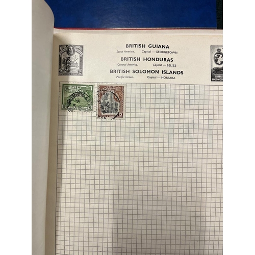 270 - 3 well populated stamp albums together with some loose