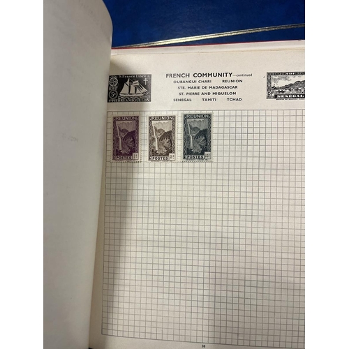 270 - 3 well populated stamp albums together with some loose