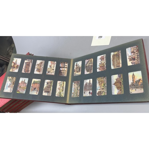 289 - 7 well populated Wills cigarette albums