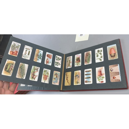 289 - 7 well populated Wills cigarette albums