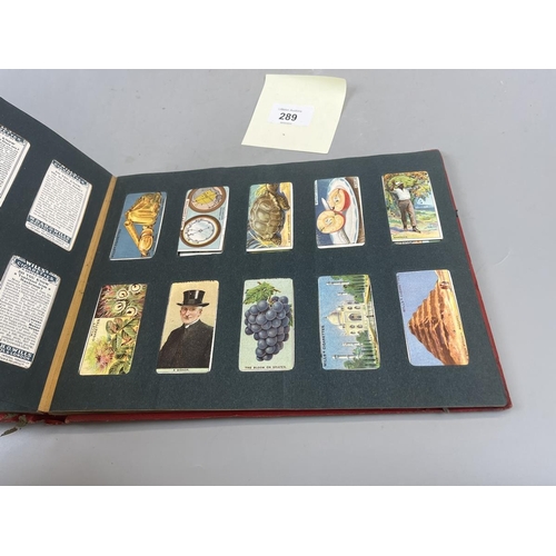 289 - 7 well populated Wills cigarette albums