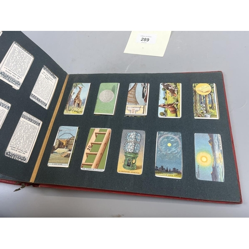 289 - 7 well populated Wills cigarette albums