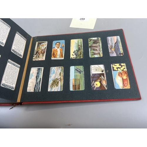 289 - 7 well populated Wills cigarette albums