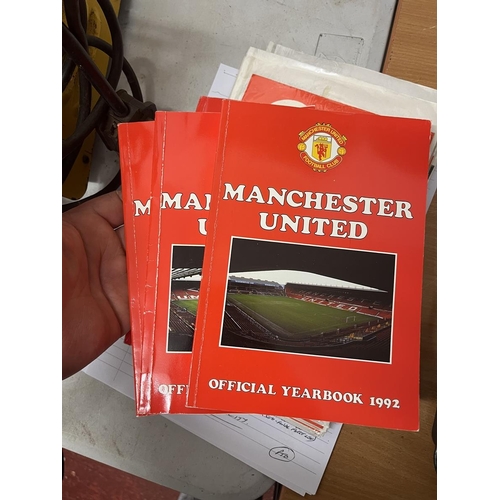 417 - Collection of Manchester United programmes and year books