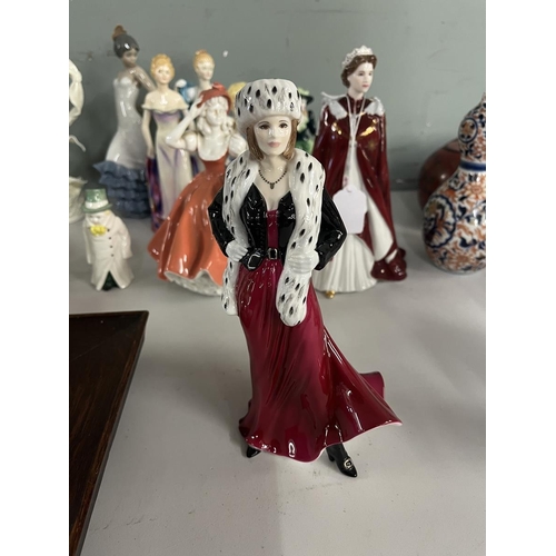 447 - Collection of Royal Worcester figurines together with Lladro etc