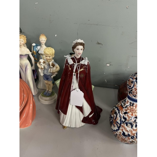 447 - Collection of Royal Worcester figurines together with Lladro etc