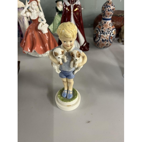 447 - Collection of Royal Worcester figurines together with Lladro etc