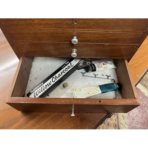 460 - Dentists cabinet with contents