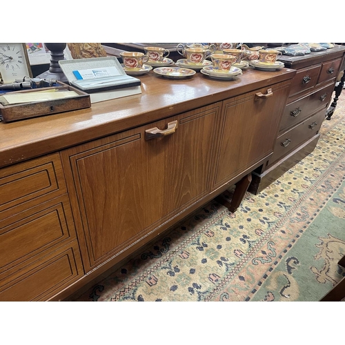 462 - Teak mid-century sideboard by Beautillity - Approx size: W: 162cm D: 46cm H: 73cm