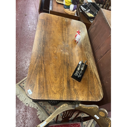 488 - Antique rosewood library table