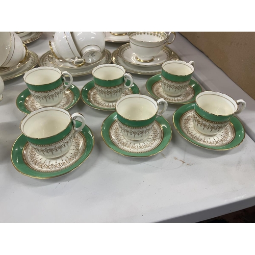 504 - Royal Worcester tea set for 6 together with Adderley ware tea set