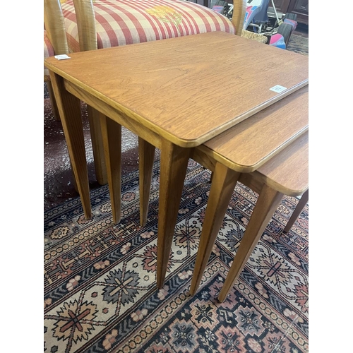 578 - 3 mid century Nest of tables by Gordon Russell - Size of largest - approx W: 61cm D: 38cm H: 46cm