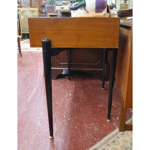 483 - Mid century teak writing table - Approx size: W: 109cm D: 49cm H: 75cm