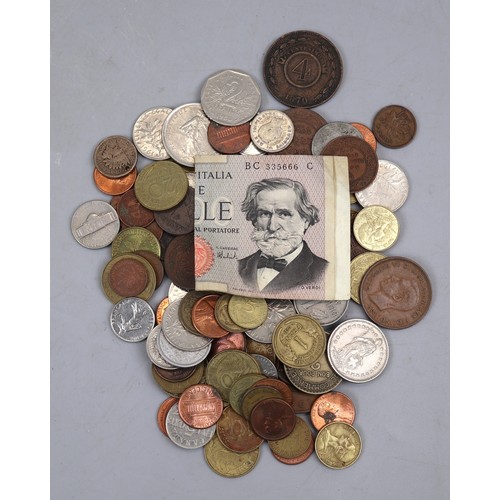 107 - Collection of coins and notes