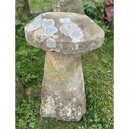 100 - Antique staddle stone