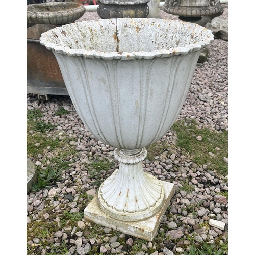 121 - Cast iron pedestal planter