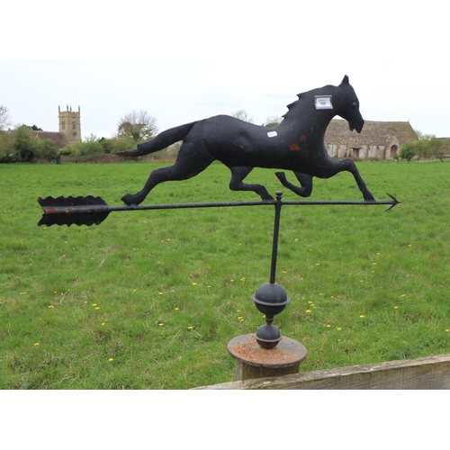 169 - Horse themed weather vane