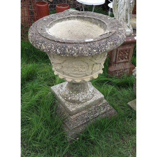 194 - Large stone pedestal planter