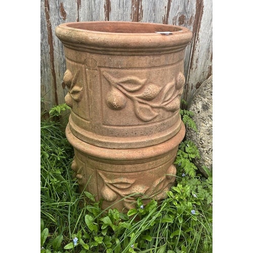 214 - Pair of terracotta planters