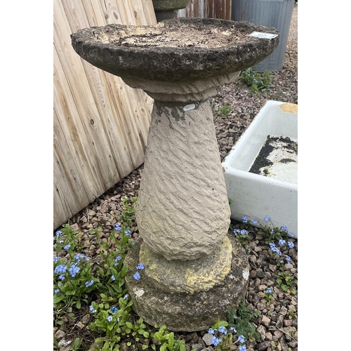 216 - Antique stone birdbath