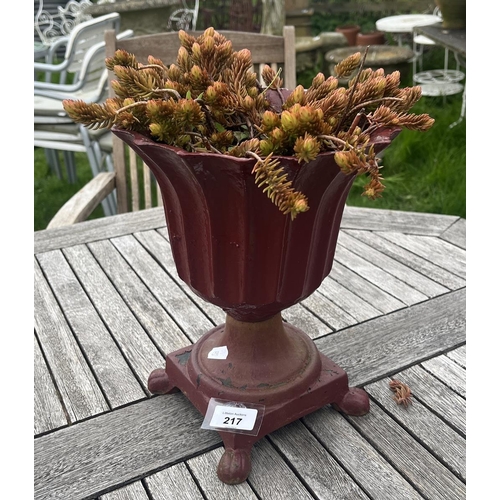 217 - Small metal planter