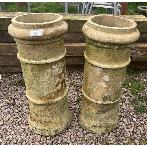 223 - Pair of chimney pots