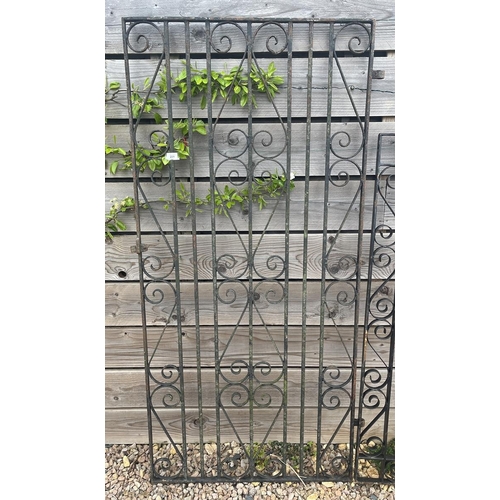 231 - Tall metal garden gate - Approx width: 85cm H: 181cm