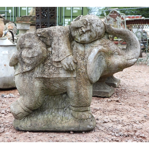 308 - Stone elephant figure