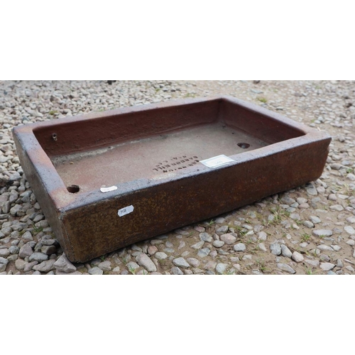 340 - Small salt glazed trough