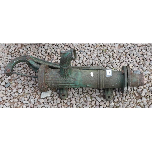 341 - Antique cast-iron water pump