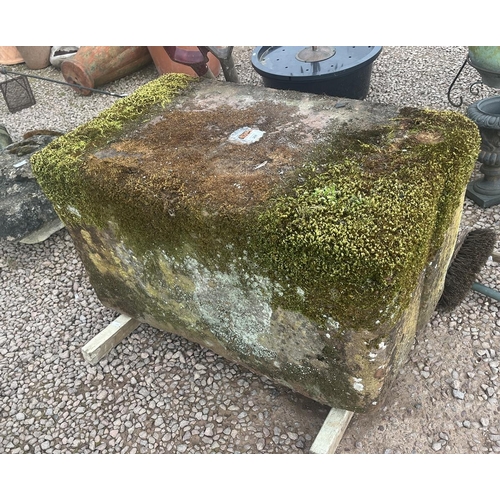 368 - Very large piece of stone from cheese press - Approx size: W: 93cm D: 56cm H: 54cm