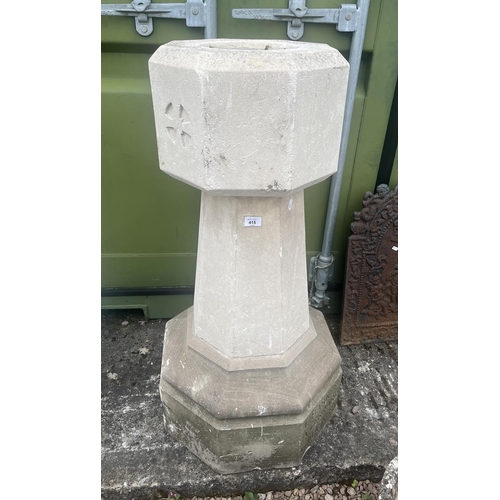 415 - Sandstone Gothic pedestal font