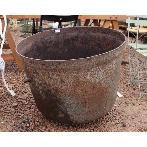 456 - Very large cast iron cauldron