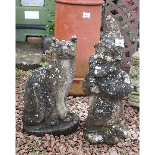 469 - Stone gnome and cat