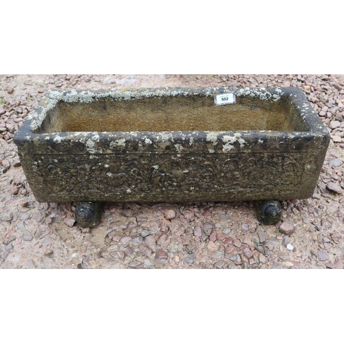 502 - Small stone planter trough