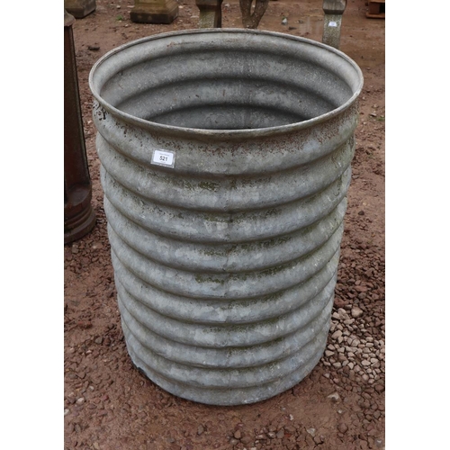 521 - Galvanised barrel