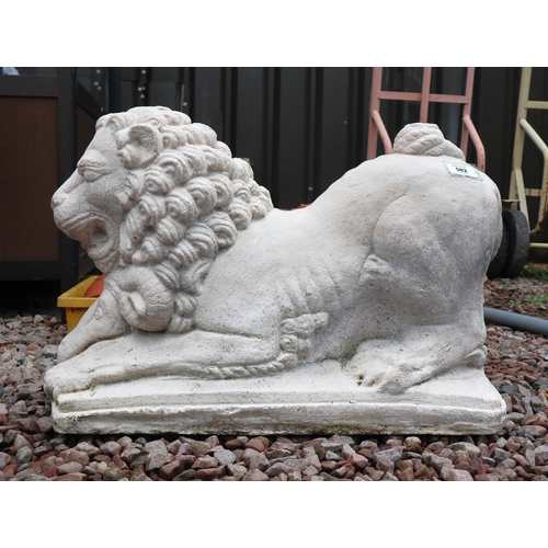 582 - Stone lion figure