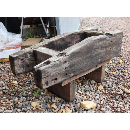 583 - Rustic wooden planter