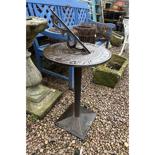 589 - Cast-iron sundial