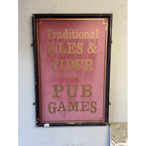 615 - Vintage pub sign