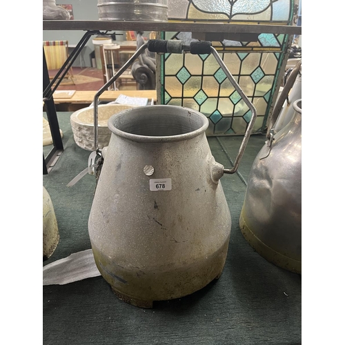 678 - Decorative milk churn